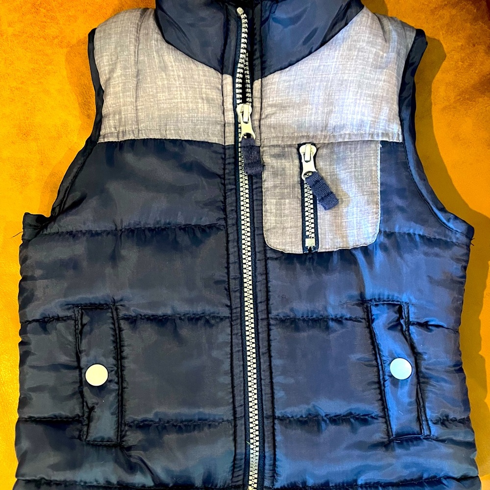Navy Blue Kids Puffer Vest
